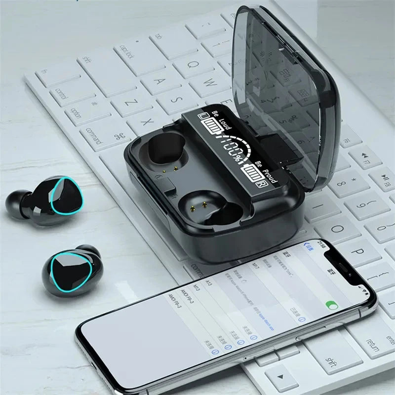 M10 TWS Bluetooth Headphones With Charging Box Wireless Earphones With Microphone 9D Stereo Sports Waterproof Earbuds Headset