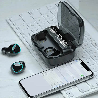 M10 TWS Bluetooth Headphones With Charging Box Wireless Earphones With Microphone 9D Stereo Sports Waterproof Earbuds Headset