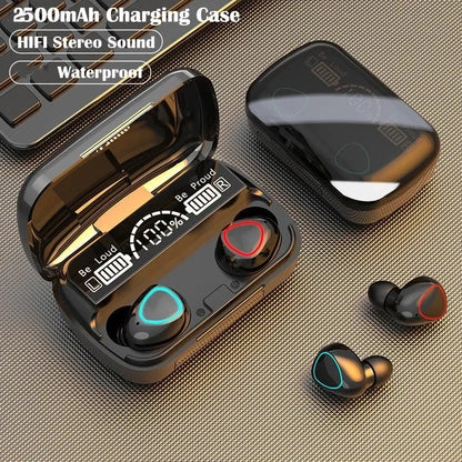M10 TWS Bluetooth Headphones With Charging Box Wireless Earphones With Microphone 9D Stereo Sports Waterproof Earbuds Headset
